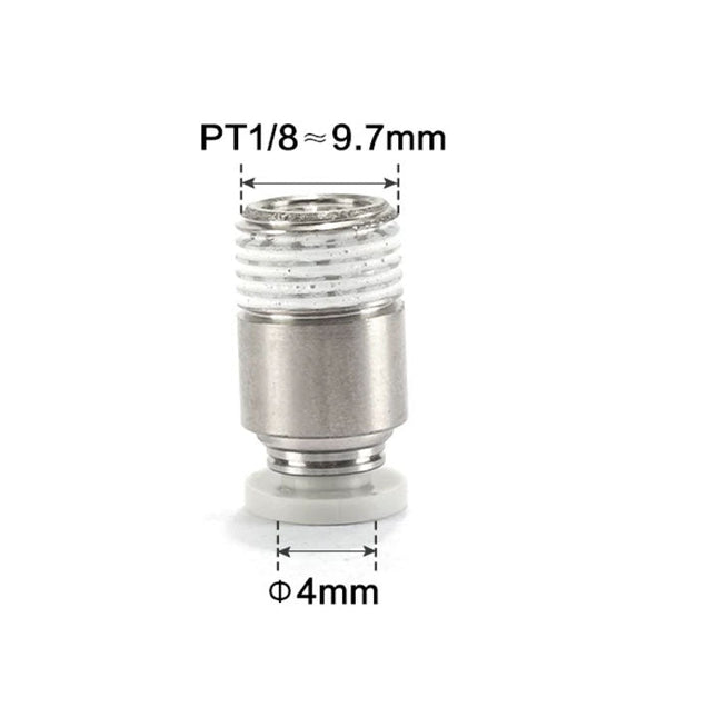 Airtac POC: Male connector--One-touch fittings(stainless steel) - POC401-S