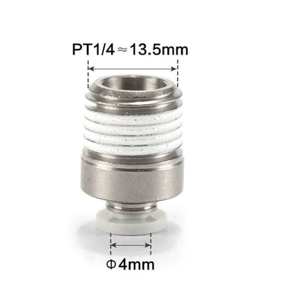 Airtac POC: Male connector--One-touch fittings(stainless steel) - POC402-S