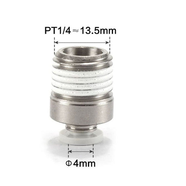 Airtac POC: Male connector--One-touch fittings(stainless steel) - POC402-S