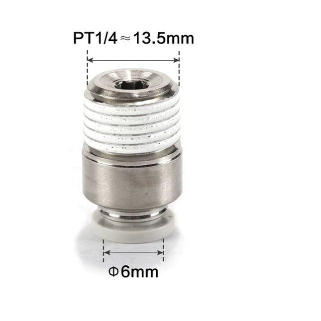 Airtac POC: Male connector--One-touch fittings(stainless steel) - POC602-S