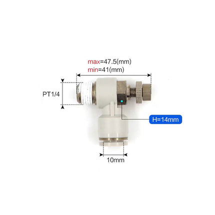 Airtac PSL: Accessories-speed controllers(stainless steel)  - PSL1002A-S