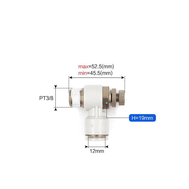 Airtac PSL: Accessories-speed controllers(stainless steel)  - PSL1203A-S