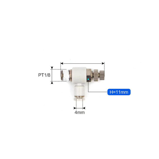 Airtac PSL: Accessories-speed controllers(stainless steel)  - PSL401A-S