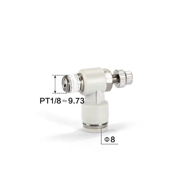 Airtac PSL: Accessories-speed controllers(stainless steel)  - PSL801B-S