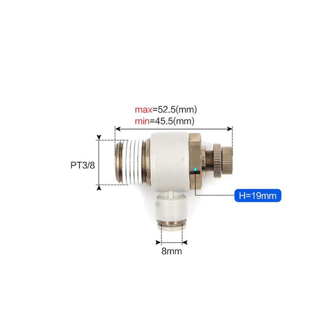 Airtac PSL: Accessories-speed controllers(stainless steel)  - PSL803A-S