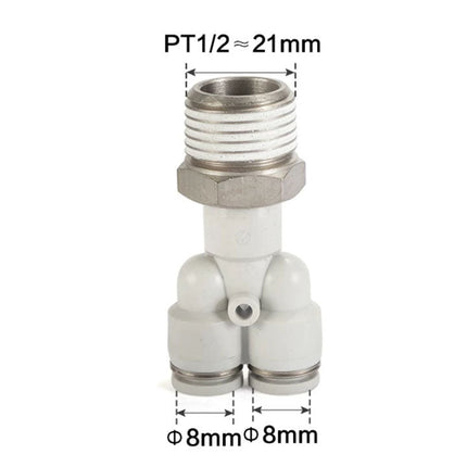 Airtac PYB: Accessories--One-touch fittings(stainless steel) - PYB804D-S