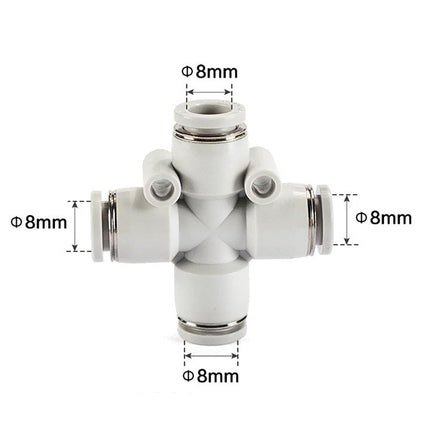 Airtac PZ: Push Lock Fitting. Cross - PZ8