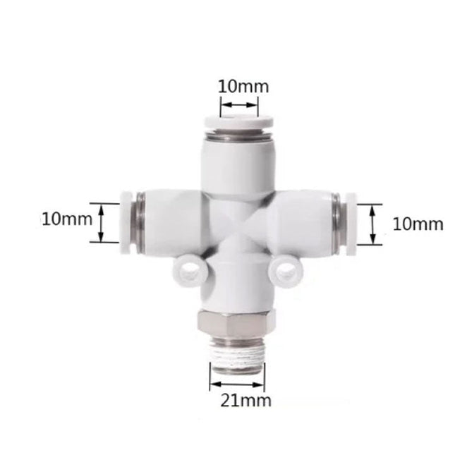 Airtac PZB: Accessories--One-touch fittings(stainless steel) - PZB1004D-S