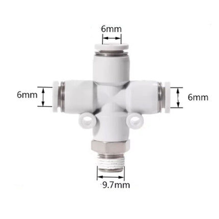 Airtac PZB: Accessories--One-touch fittings(stainless steel) - PZB601D-S