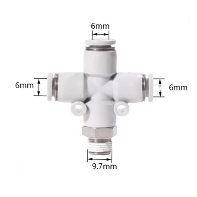 Airtac PZB: Accessories--One-touch fittings(stainless steel) - PZB601D-S