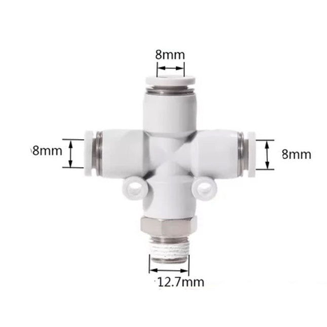 Airtac PZB: Accessories--One-touch fittings(stainless steel) - PZB802D-S