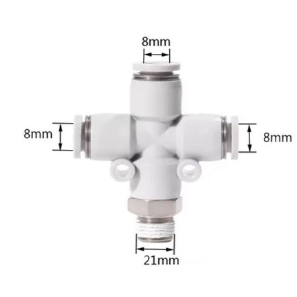 Airtac PZB: Accessories--One-touch fittings - PZB804D
