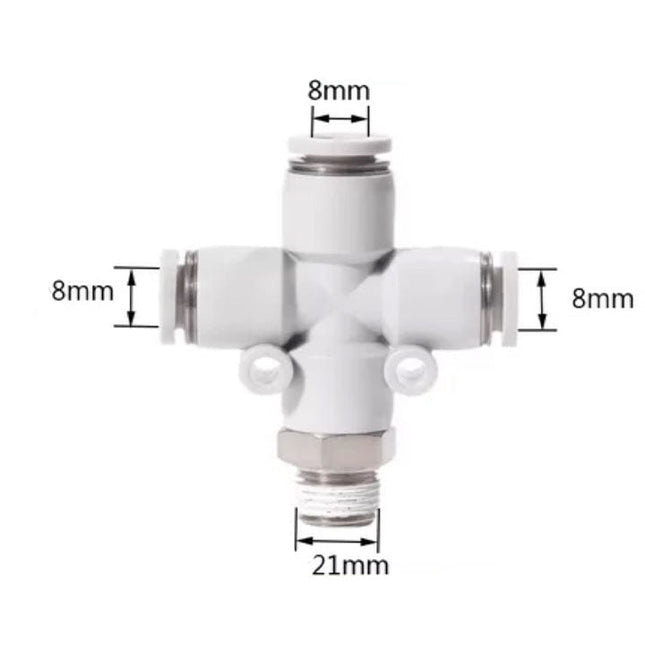Airtac PZB: Accessories--One-touch fittings - PZB804D