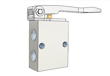 Airtac S3C-06: Manual Valve. 3 Way - S3C06T