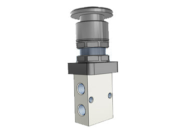 Airtac S3PM-06: Manual Valve. 3 Way - S3PM06B