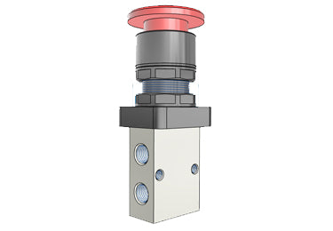 Airtac S3PM-M5: Manual Valve. 3 Way - S3PMM5R